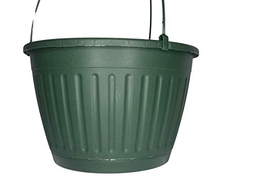 Landmark 10" Imperial Plastic Hanging Basket (Green, 10) #TOP1