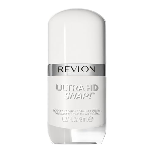 REVLON Ultra HD Snap Natural Rich Glossy Finish Nail Colors & Polish, 100% Vegan Formula, No Base and Top Coat Needed, 001 Early Bird, 0.27 Fl Oz, 8 ml