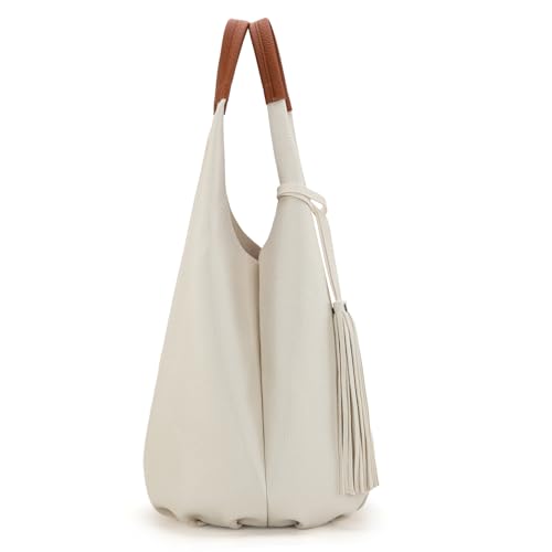 Image of Montana West Hobo Bags for Women Slouchy Handbags 2PCS Tassels Shoulder Bag with Comestic Bag