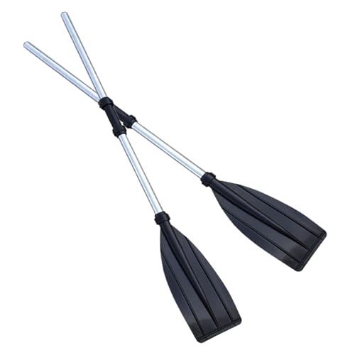 Nbhuiakl Palas de kayak, 2 piezas ajustables y portátiles para barcos, aleación de aluminio, herramienta de remo de canoa, remo desmontable para lancha inflable, kayak, bote, deportes acuáticos