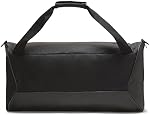 Nike Brasilia Swoosh Training 15.8gal Duffle Bag (One Size) (Black/White)