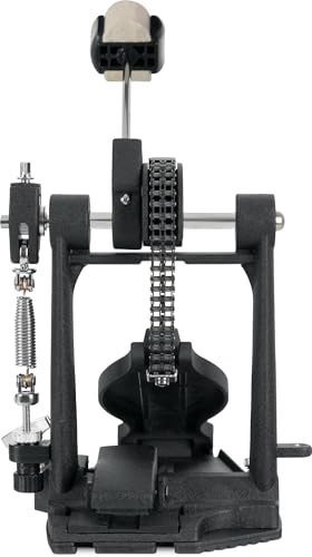 XDrum Fußmaschine Pro, Doppel (Doppelkettenzug, 4 Side Beater, Fußstopper, vielseitig justierbar, Schlägelwinkel frei einstellbar)