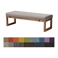 3 cm dik bankkussen voor binnen tuinmeubilair 2-3-zits tuin lang bankkussen patio schommel kussen mat houten bank zitkussen tuinbank kussen bank Stoel zitkussen(6R,140x50 x3cm