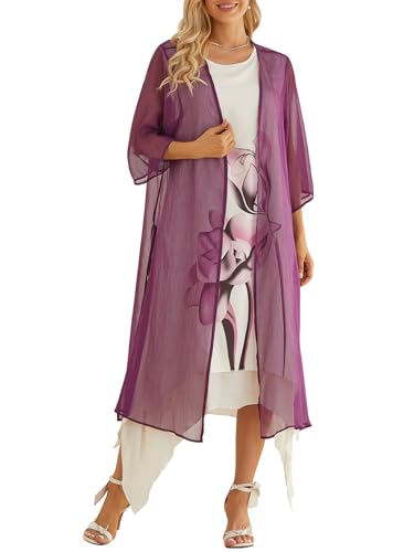 Honwenle Women's Linen Dress 2 Piece Outfit Floral Sleeveless Plus Size Maxi Summer Dressy Dresses...