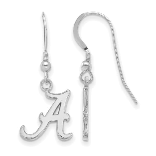Alabama Small (1/2 Inch) Dangle Earrings Wire (Sterling Silver)