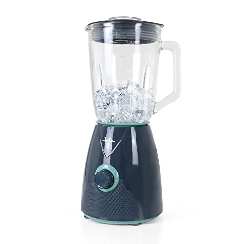 Jata JEBT1265 - Batidora de Vaso 1300 W, Capacidad 1,5 L. 4 Cuchilla dentada de acero inoxidable, 2 velocidades + Pulse. Jarra desmontable. Pica hielo