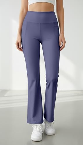 Image of Mehrang High Waist Wide Leg with Side Pockets || Stretchable Tights || Sports Fitness Activewear Yoga Pants for Women