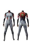 Auoctey Peni Parker Jumpsuit Cosplay Costume Women Spiders Warrior Jumpsuit Bodysuit Superhero Outfits Party Halloween Suit (Grey, XXX-Large)