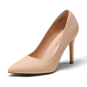 DREAM PAIRS Women’s Closed Toe High Heels Dress Pointed Toe Wedding Pump Shoes