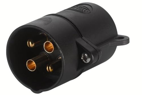 HELLA 8JA 001 920-011 Stecker - 24V - 4-polig - Stecker: Schraubkontakt - schwarz