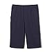 French Toast Boys' Pull-On Tie Front Twill Short, Navy, 8