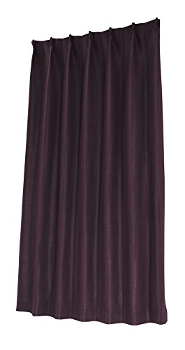 ユニベール 遮光ドレープカーテン エコプレーン2 ワイン 幅100×丈135cm 1枚