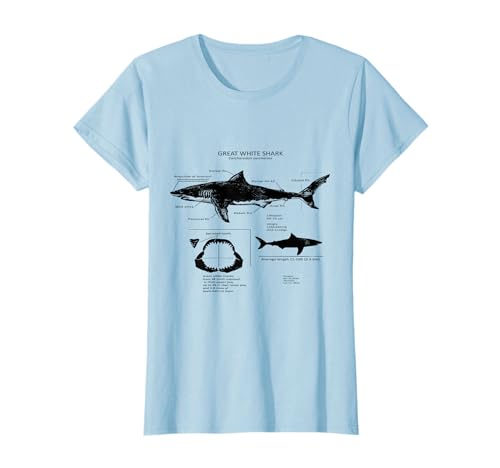 Anatomie du grand requin blanc T-Shirt