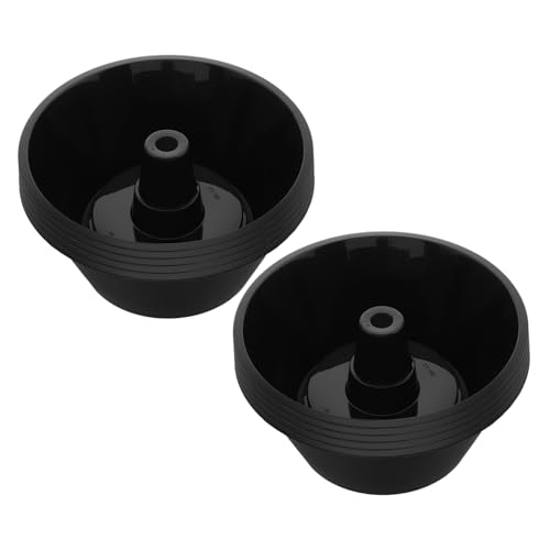 Ipetboom 10pcs Black Snack Bowls with Straw Hole Versatile Popcorn Buckets for Fries Stylish Mini Snack Cups for Parties and Easy Carrying with Drinks