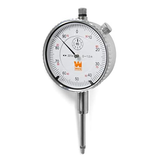 WEN 10702 1-Inch Precision Dial Indicator with .001-Inch Resolution