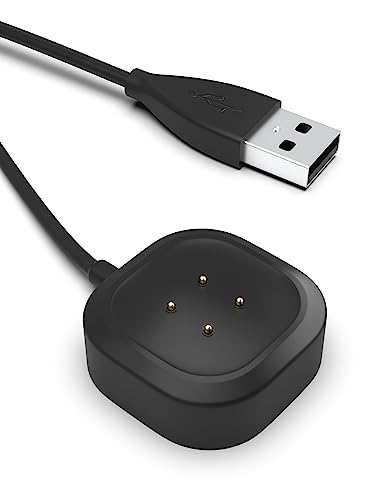 Sinoacc Ladegerät Kompatibel mit Fitbit Sense Versa 3 Ladekabel 100Cm/3.3Ft Fitbit Sense 2/Sense/Versa 4/Versa 3 Magnetisches USB Kabel Smartwatch Zubehör