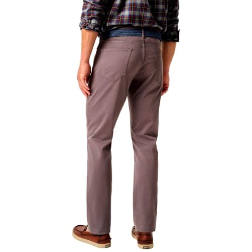 johnnie-O Men's Carmel Sateen 5-Pocket Pant, Pewter3