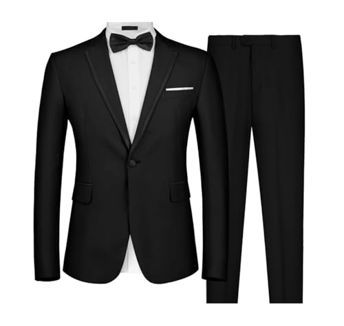 Men's Slim Fit Wedding Tuxedo 2-Piece Blazer Pants Perfect for Formal Events Business4