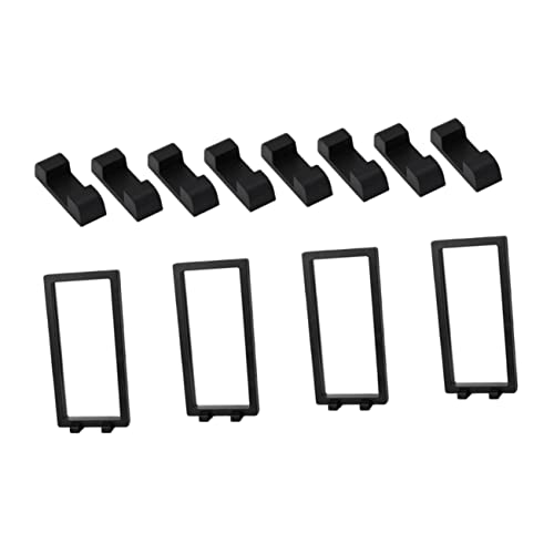 HOODANCOS 4 Sets Frame Case for Jewelry Coins Specimens Pe Film Box with Transparent Design Keeps Items Clean Organized for Dresser Vanity