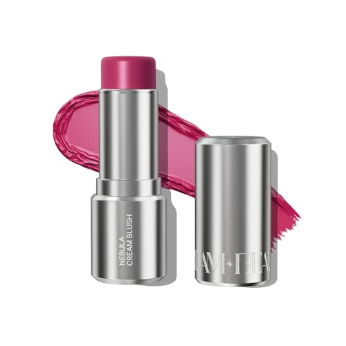 Image of Dream Beauty Nebula Cream Blush - Helix Berry | Berry Pink 3-in-1 Tint for Cheeks, Lips & Eyes | Hand Blendable | Dewy Finish | Lightweight, Buildable Color | 7.5 gm