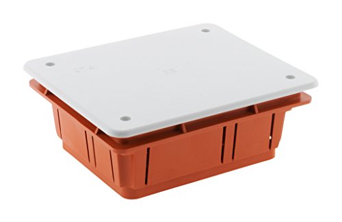 Zenitech - Boîte de dérivation à encastrer 118 x 96 x 50mm - Rouge