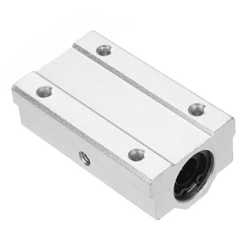 Uxcell F24032200UX0549 2Pcs Scs10Luu Linear Motion Ball Bearing Slide Bushing Aluminum 68Mm Long Linear Roller Bearing Slide Block thumb #2