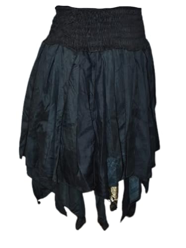 Wevez Women's Tribal Gypsy Boho Diamond Cut Short Skirt Flowing Asymmetrical Festival Wear3