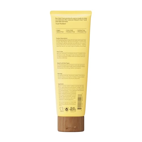 Sun Bum Revitalizing Detox Scalp Scrub | Vegan and Cruelty Free Moisturizing and Deep Cleansing and Exfoliating Hair Wash with Apple Cider Vinegar | 6 oz - image 5