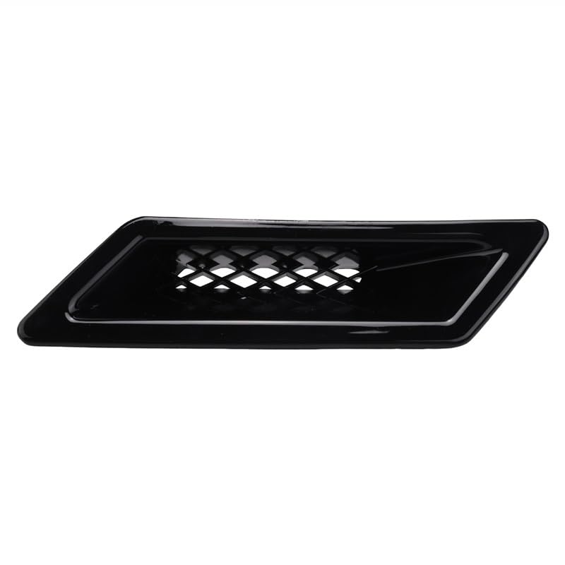 Cubierta de ventilación del capó universal negro brillante para parachoques de coche 5