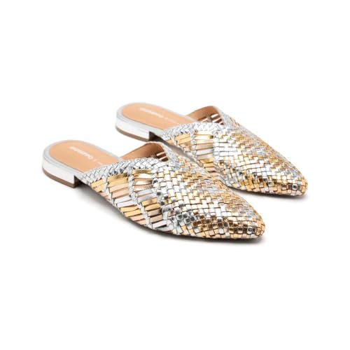 Mules cuir tressé Gioseppo Lagrange : chaussures d'été confortables - 2