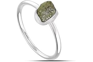 Moldavite Crystal Ring: A Cosmic Connection in Sterling Silver