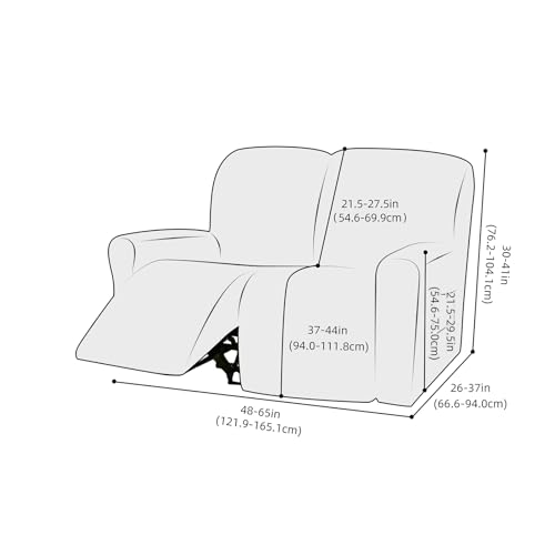 Protector de Muebles Lavable para Silla Reclinable con Tejido Jacquard 8