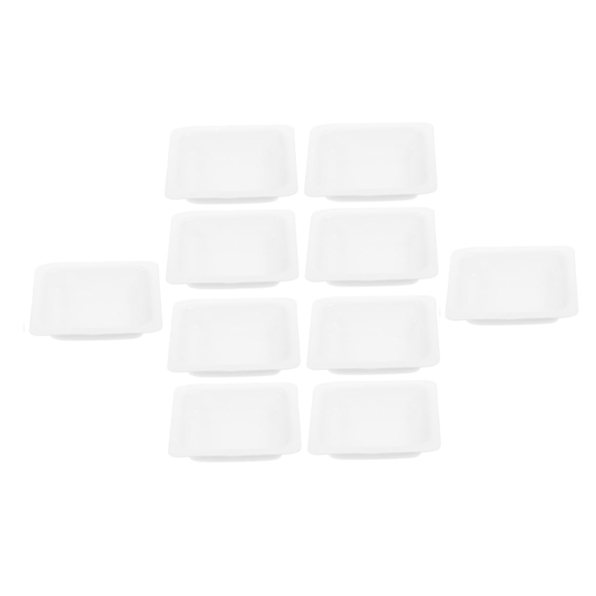 ULTECHNOVO Plateaux de Pesée Fonction Antiadhésive et Facile à Ranger Lot de 10 en Plastique Blanc 100ml pour Laboratoire pour Peser Échantillons et Snacks