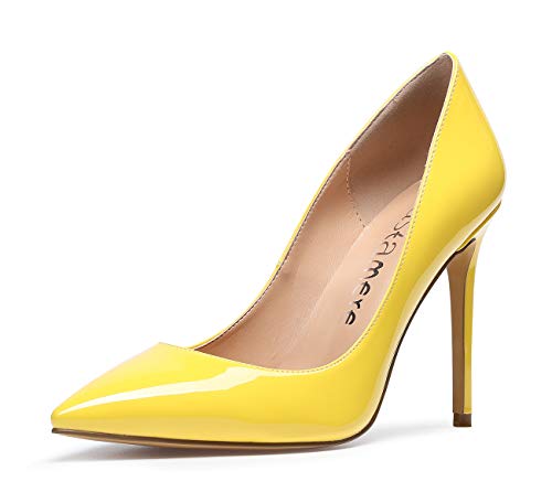 Image of Castamere Womens High Heels Pointed-Toe Slip-on Stilettos Pumps 4Inch Heel Shoes