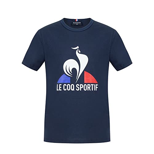 Le Coq Sportif Garçon Tee N°1 Le Coq Sportif Enfant Essentiels No 1 Manches Courtes T Shirt pour 14 A s Gar on Bleu, Bleu (Dress Blues), ans EU