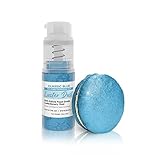 Luster Dust - Classic Blue (4g 1x Pump) | Edible Vegan Dust & Paint for Cake Decorating, Ice Cream, Desserts, Cocktails and Beverages by Bakell