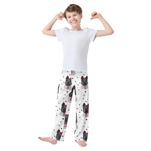 Pajama Bottoms, Scottish Terrier Puppy Pajamas Pant Lounge Wear Sleep Long Pants Casual Sleepwear Pjs2