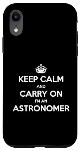 Keep Calm and Carry On I'm an Astronomer - 面白い スマホケース iPhone XR 用