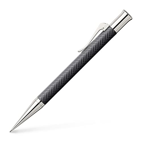 Porte-mine Graf von Faber-Castell Guilloche en résine ciselée noire élégante