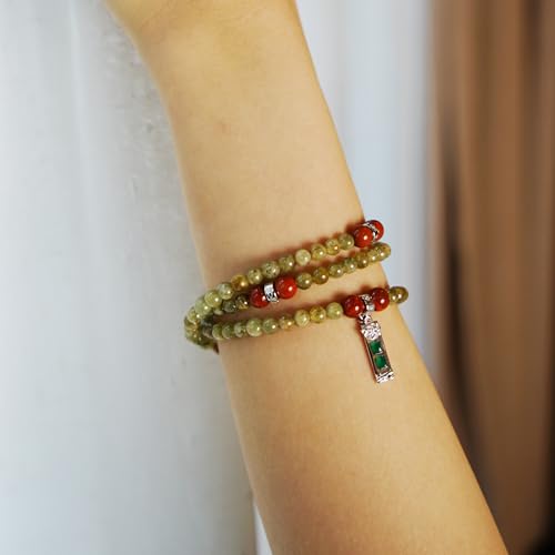 Image of Five Elements 18K Gold Vermeil 3 Layered Crystal Gemstone Beads Bracelet & Necklace for women Solid 925 Sterling Silver 18K Gold or White Gold Plated jewelry