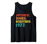 Photo Gallery awesome since december 1977 vintage men women birth birthday canotta Photo Gallery awesome since december 1977 vintage men women birth birthday canotta