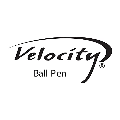Image of BIC Velocity Retractable Ballpoint Pens, Medium Point, 1.0 mm, Assorted Barrels, Blue Ink, Pack Of 12