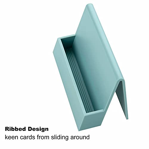Business-Card-Holder-for-DeskVertical-Plastic-Cute-Contracted-Desktop-Business-Card-Holder-Display-for-Men-WomenLake-Blue