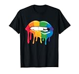 LGBTQ Rainbow Lip Gay Pride T-Shirt Gift for 2022