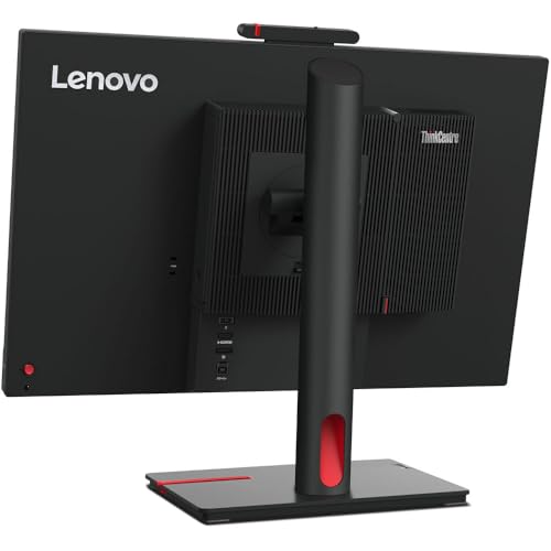 Image of Lenovo ThinkVision Tiny-in-One 24 inch Gen 5 1080P 4K WLED IPS LCD Monitor (2-Pack), 60Hz, 4ms, Anti-Glare, HDMI-DisplayPort, Bundle with Speaker, Mic, Webcam, Desk Mount Monitor Stand