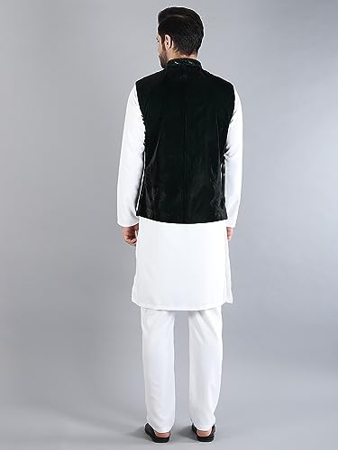 Image of Uri and MacKenzie Men's Silk Blend Kurta Pajama with Designer Ethnic Nehru Jacket /Modi Jacket