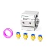 TAILONZ PNEUMATIC 50mm التجويف 25mm السكتة الدماغية هوائية صغيرة رقيقة اسطوانة الألومنيوم الهوائية SDA50-25