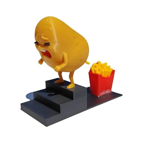 DIEKE Potatoes Become French Fries Décoration de bureau amusante Figurines de collection pour la maison, le bureau, les hommes et les femmes, décorations d'intérieur