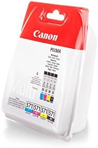 Canon CLI-571 Multipack Ink Cartridges Black, Cyan, Magenta, Yellow  Ink Cartridges (Black, Cyan, Magenta, Yellow, Pixma MG575x, MG685x, MG775x, Inkjet, 4 Pieces)