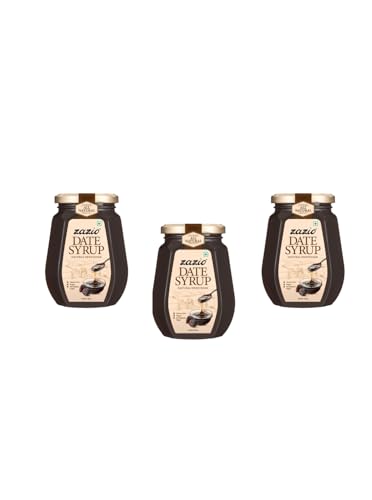 Image of Zazio Date Syrup 500GX3 | Natural Sweetener for Desserts, Pancakes & Baking | No Added Sugar | Healthy & Delicious,Made in UAE (Pack Of 3)